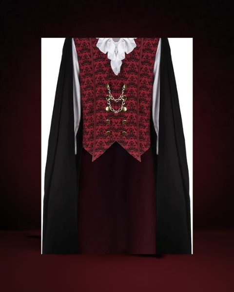 Déguisement Vampire Diable Homme avec Cape - photo premium Panoplia
