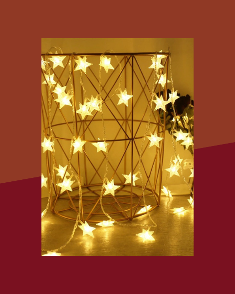 Guirlande lumineuse étoiles Noël - photo premium Panoplia