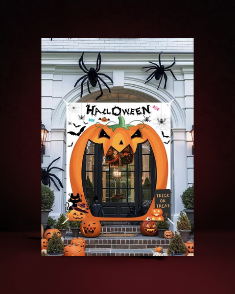 Décoration de Porte Grand Format pour Halloween - photo premium Panoplia