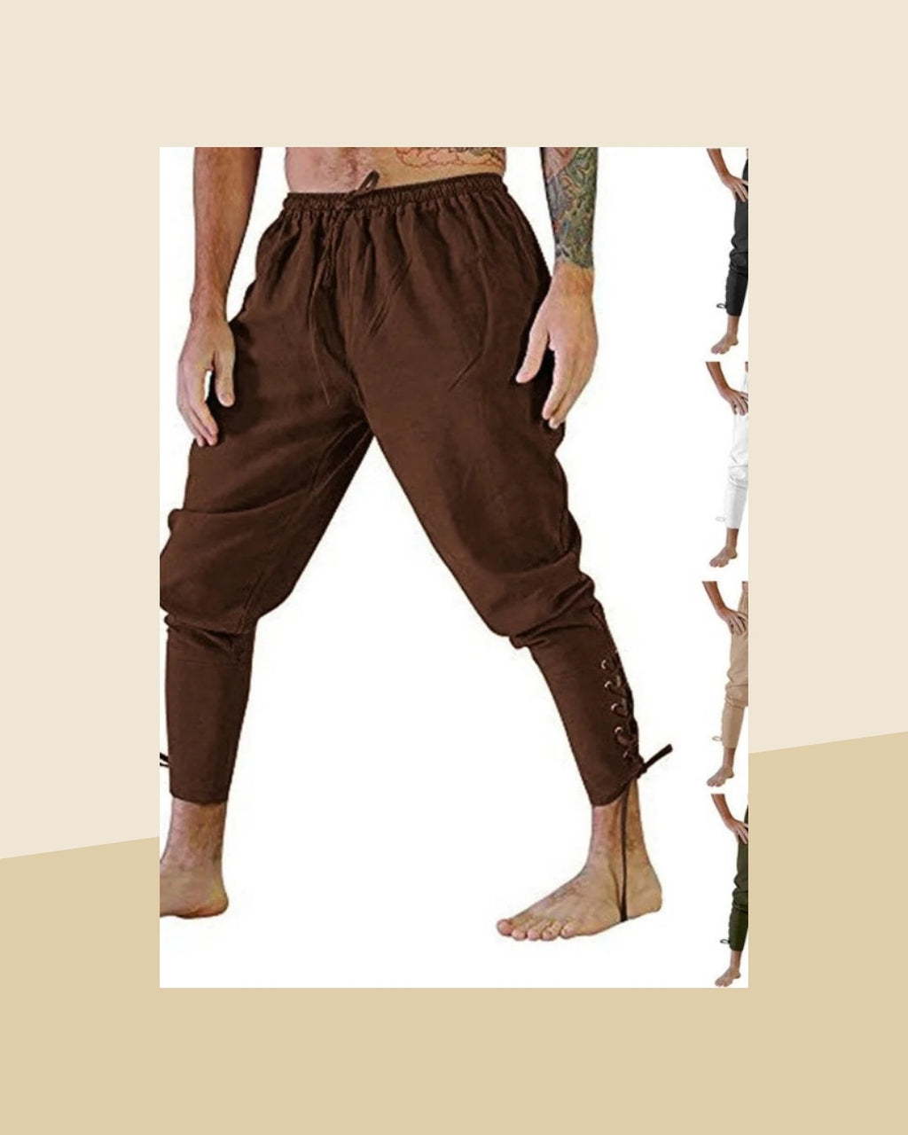 Pantalon Viking Pirate Médiéval Homme – photo premium Panoplia