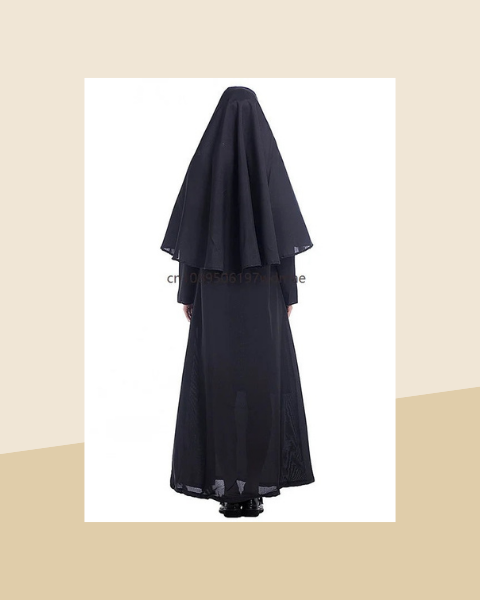 Robe de Nonne Longue Noire Femme - photo premium Panoplia