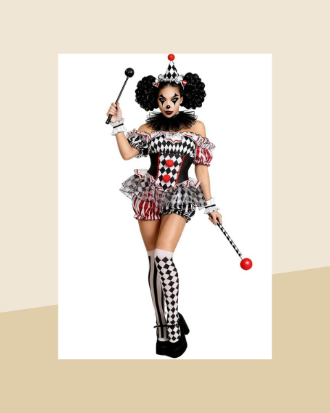 Combinaison Clown Sexy Femme – Dompteuse de Cirque - photo premium Panoplia
