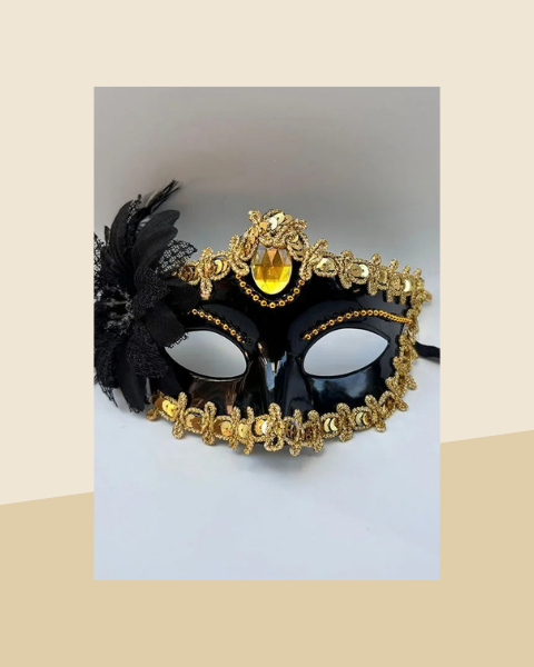 Masque Vénitien Fleuri Femme - photo premium Panoplia
