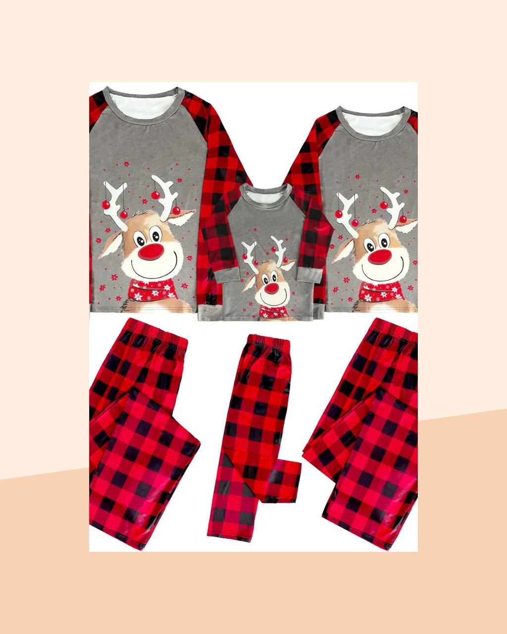 Pyjama Famille Renne de Noël - visuel premium