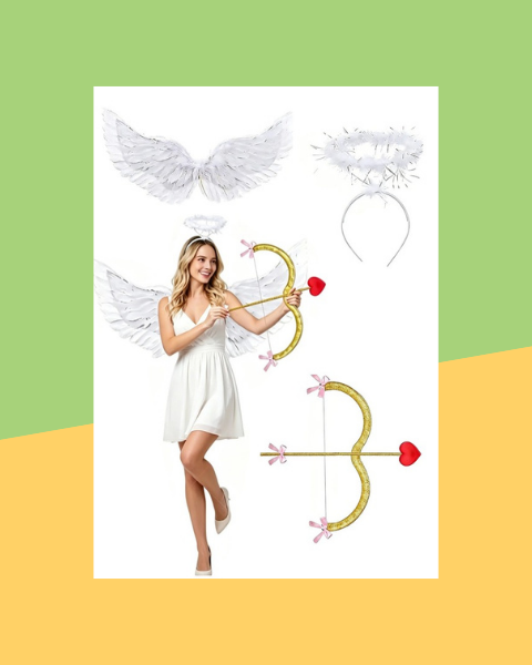 Set Ailes de Cupidon et Arc - photo premium Panoplia