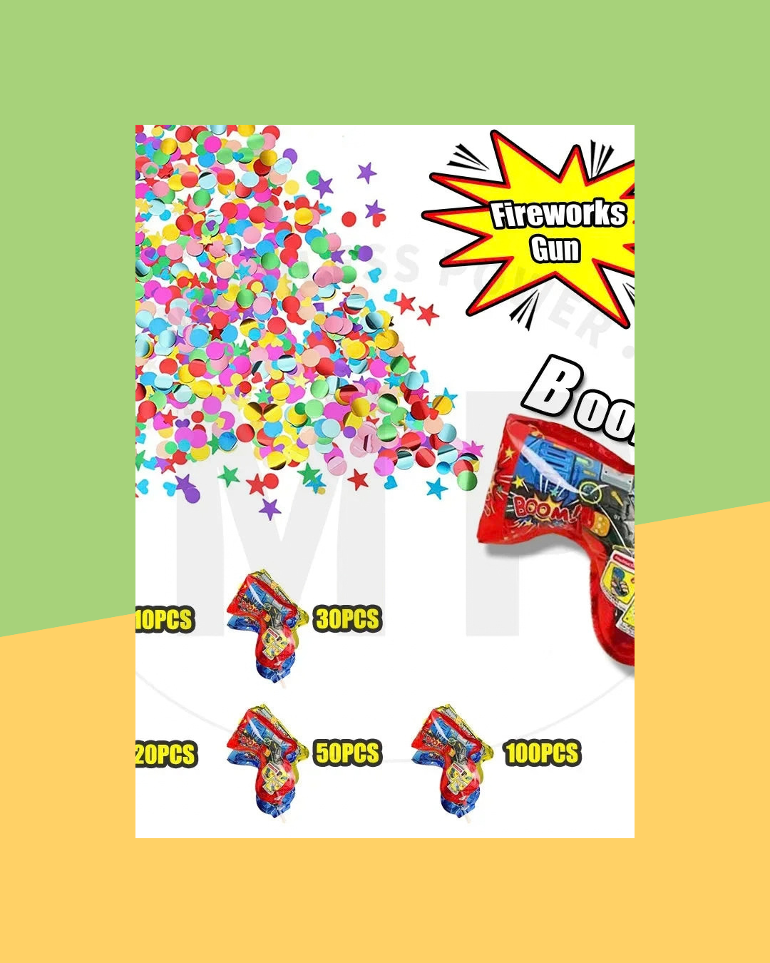 Canon à confettis gonflable paillettes - photo premium Panoplia