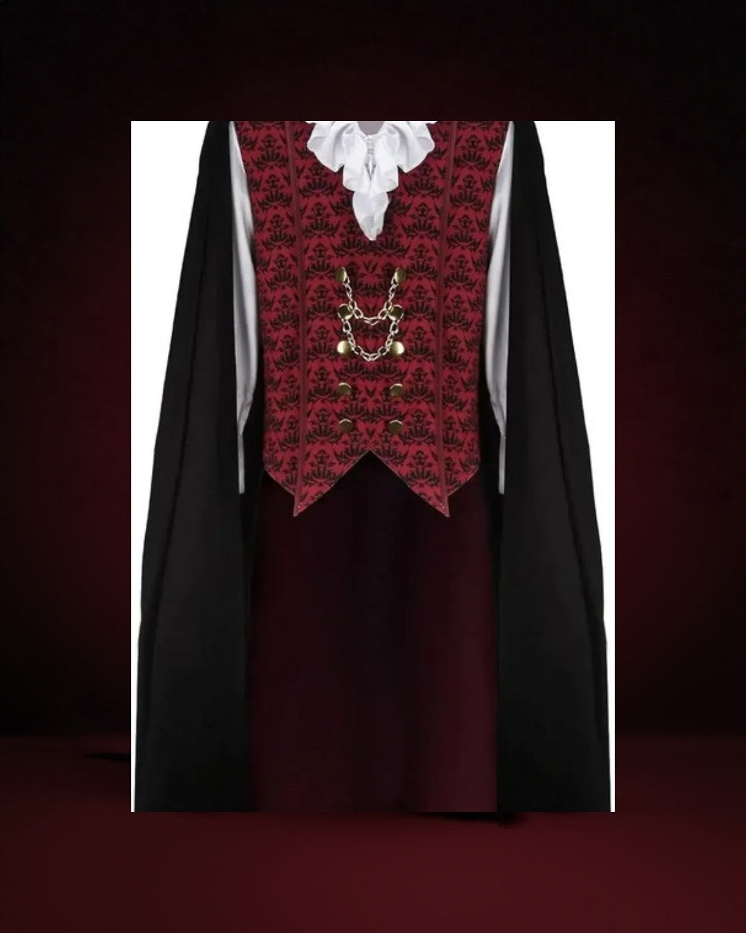Déguisement Vampire Gothique Homme avec Longue Cape – photo premium Panoplia