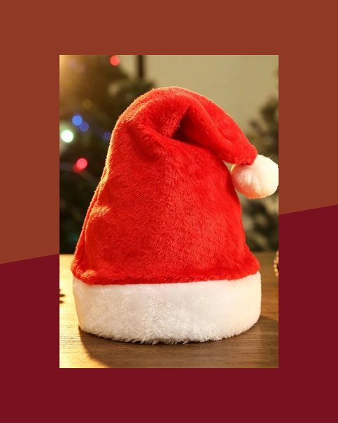 Bonnet de Père Noël Tricoté à Pompon et Fausse Fourrure - photo premium Panoplia