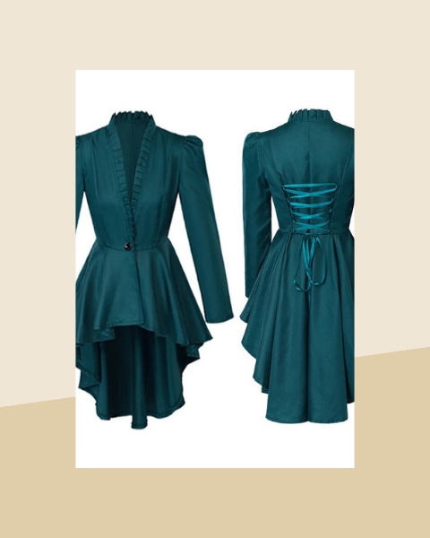Veste Queue-de-Pie Steampunk Victorienne Femme - photo premium Panoplia