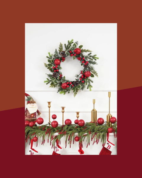Couronne décorative Noël 1 - photo premium Panoplia