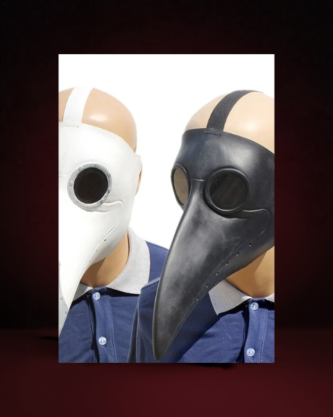 Déguisement Médecin de la Peste avec Masque Bec en Latex - photo premium Panoplia