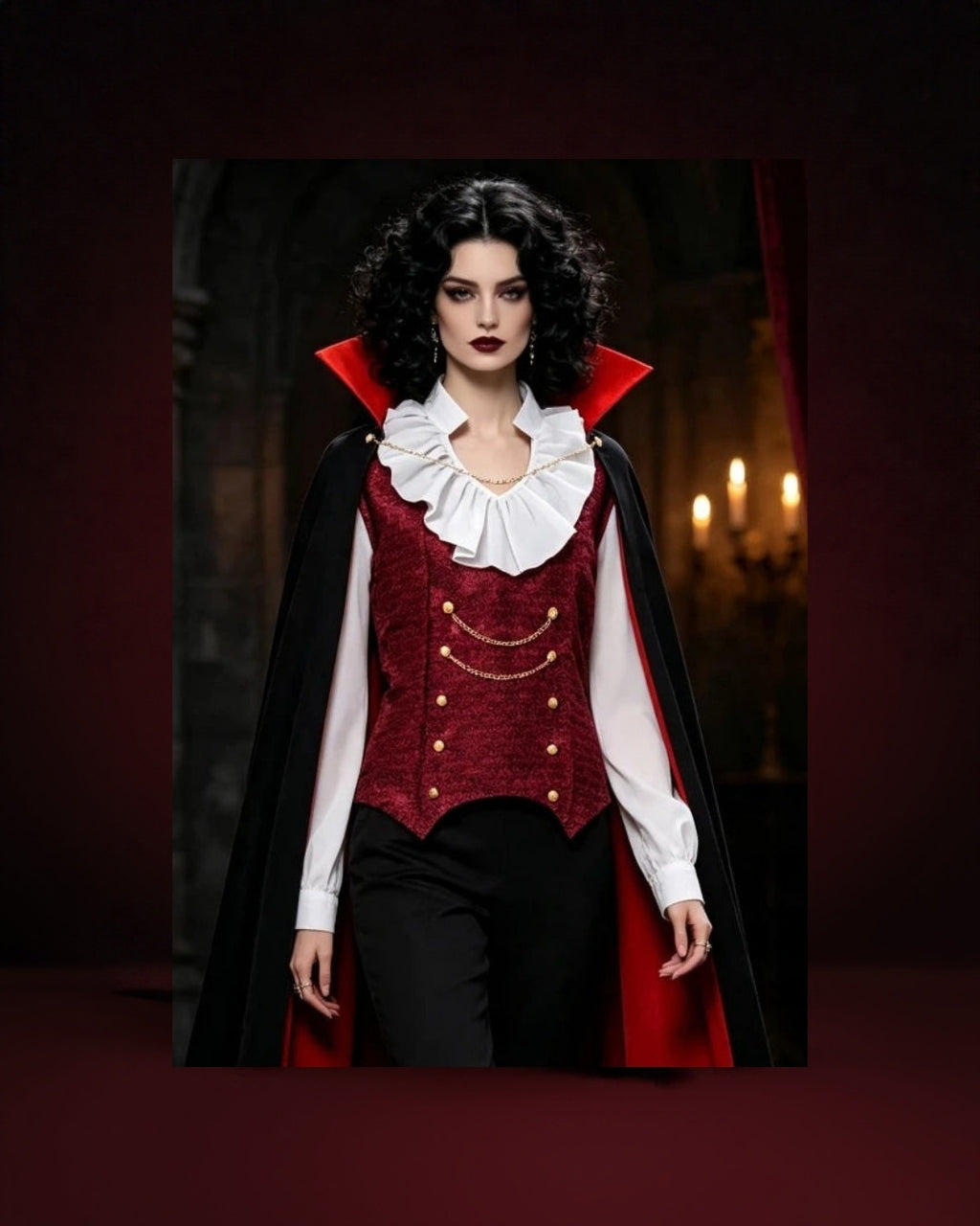 Déguisement Comtesse Vampire Gothique Femme – photo premium Panoplia