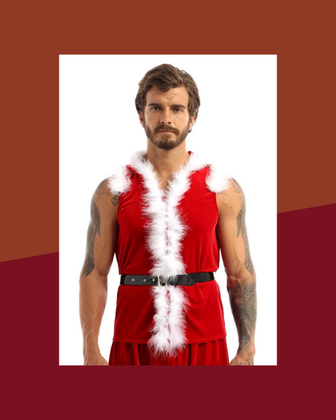 Manteau Père Noël en Velours à Capuche Homme - photo premium Panoplia