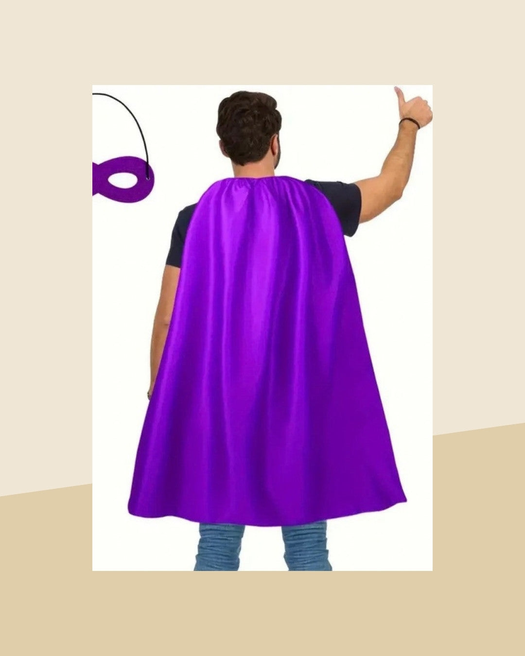 Cape de Super-Héros avec Masque – Lot de 2 – photo premium