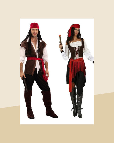 Kit Duo Déguisement Pirates Couple - photo premium Panoplia