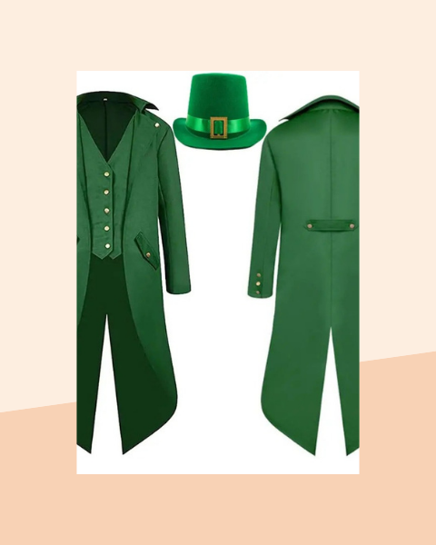 Veste Steampunk Verte avec Chapeau Homme - photo premium Panoplia