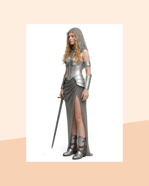 Deguisement Chevaliere Medievale Femme - photo premium Panoplia