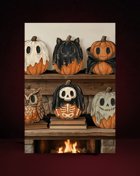 Décoration en bois noire Halloween - photo premium Panoplia
