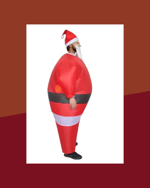 Déguisement Gonflable Père Noël Adulte Classique - photo premium Panoplia