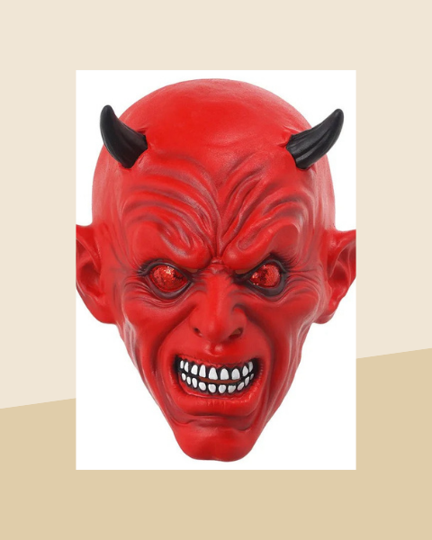 Masque Diable Rouge Effrayant – Masque d'Horreur Adulte - photo premium Panoplia