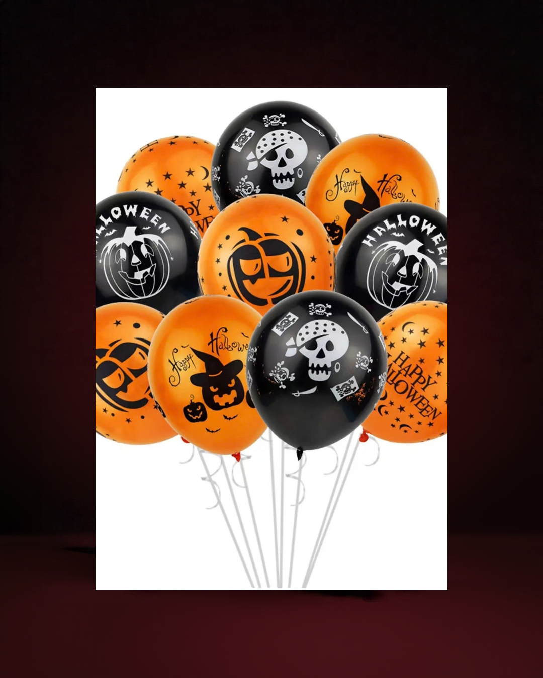 Set de Ballons Halloween en Latex - visuel premium