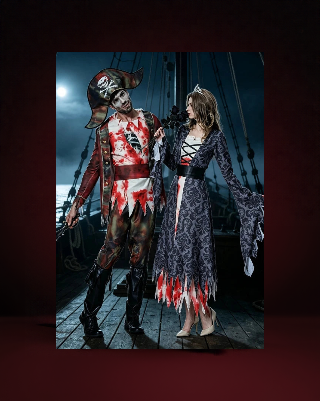 Kit Duo Déguisement Zombie Couple - photo premium Panoplia