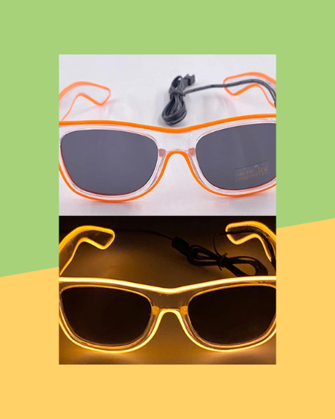 Lunettes LED Néon de Soirée - photo premium Panoplia