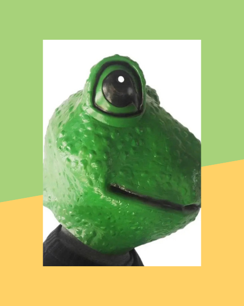 Masque Tête de Grenouille Intégral en Latex - photo premium Panoplia