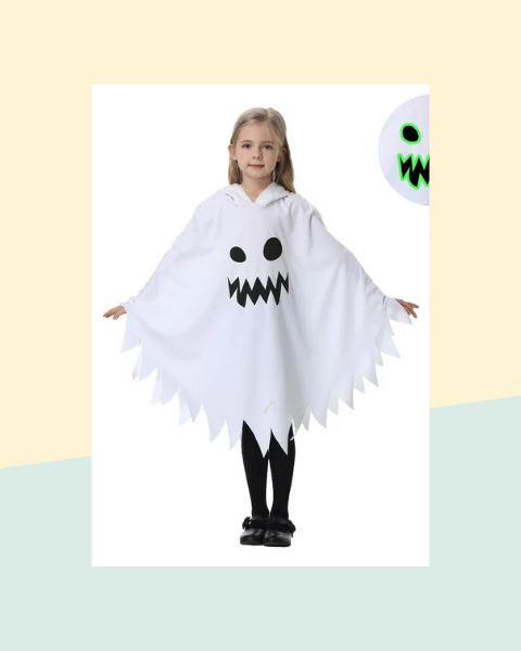 Cape Fantôme Enfant Phosphorescente – Noire ou Blanche - photo premium Panoplia