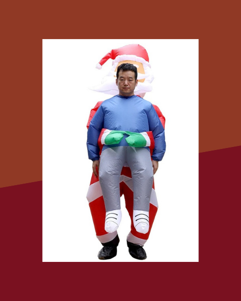 Déguisement Gonflable Père Noël Rigolo - photo premium Panoplia