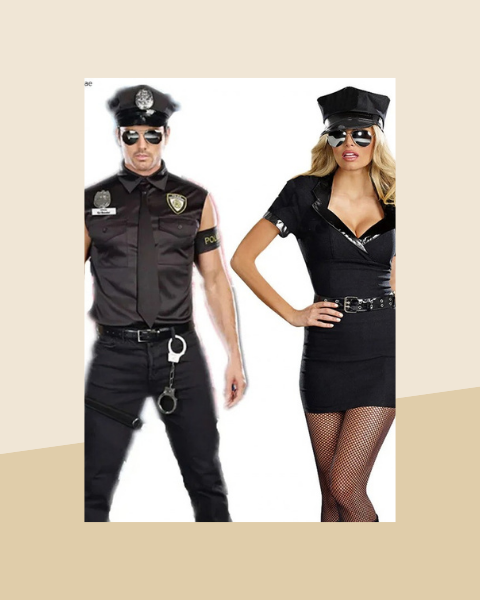 Déguisement Policier et Policière Couple - photo premium Panoplia