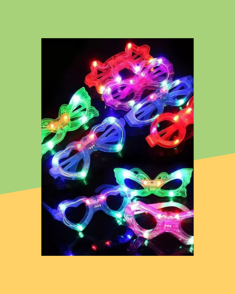 Lot de 6 Lunettes LED Lumineuses - photo premium Panoplia