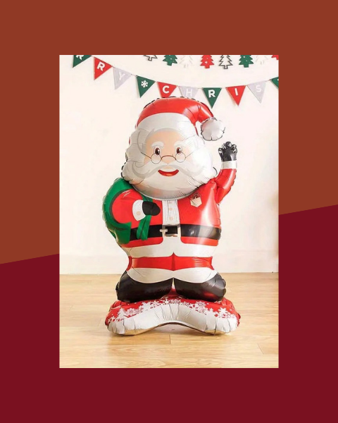 Ballon Père Noël Géant 120 cm – Décoration de Fête - photo premium Panoplia