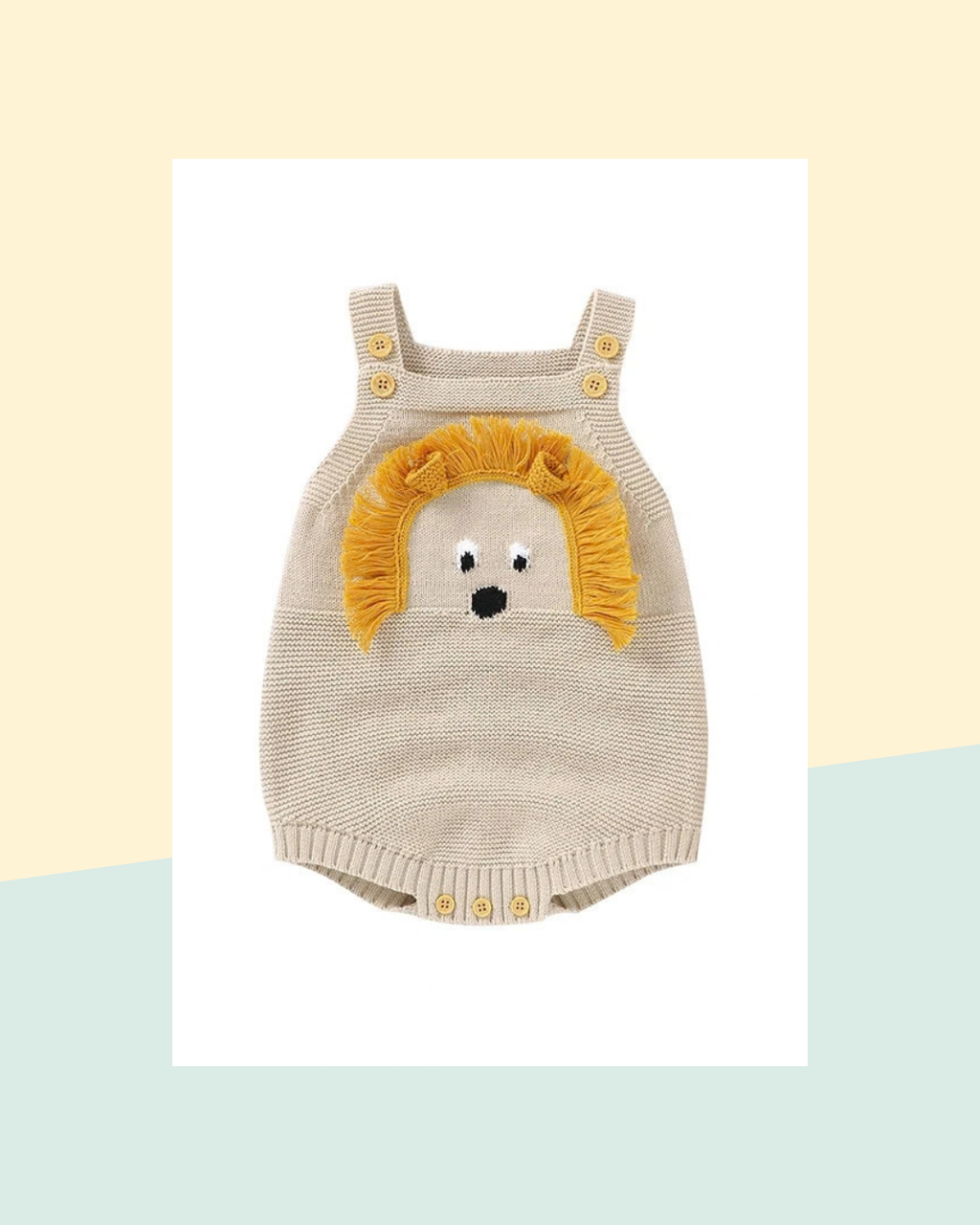 Body bébé lion tricoté - photo premium