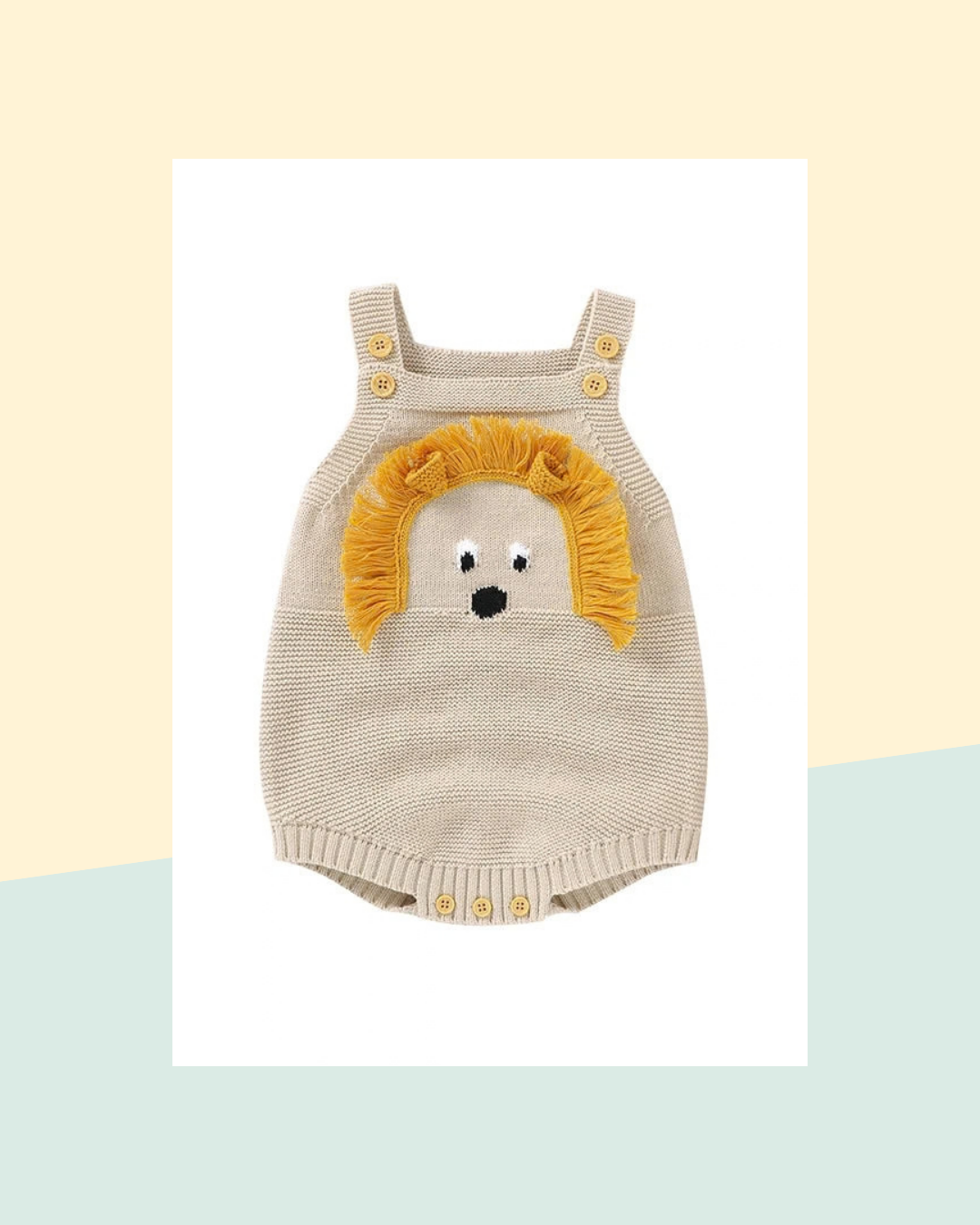 Body bébé lion tricoté - photo premium