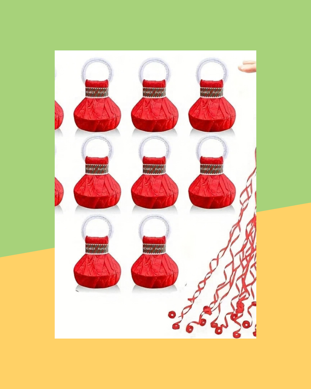 Lanceur de confettis rouge - photo premium Panoplia