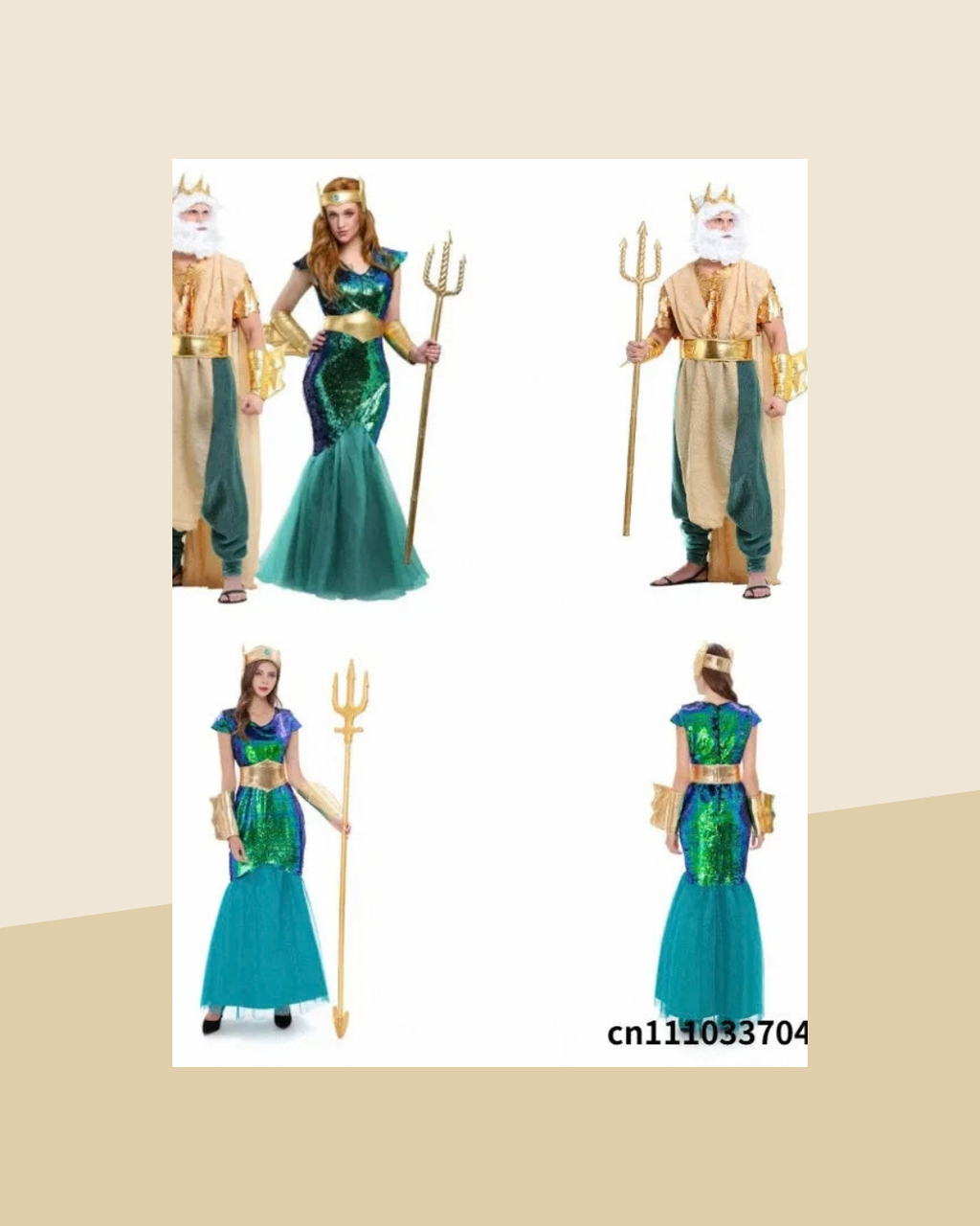 Déguisement Princesse Sirène pour Femme - visuel premium