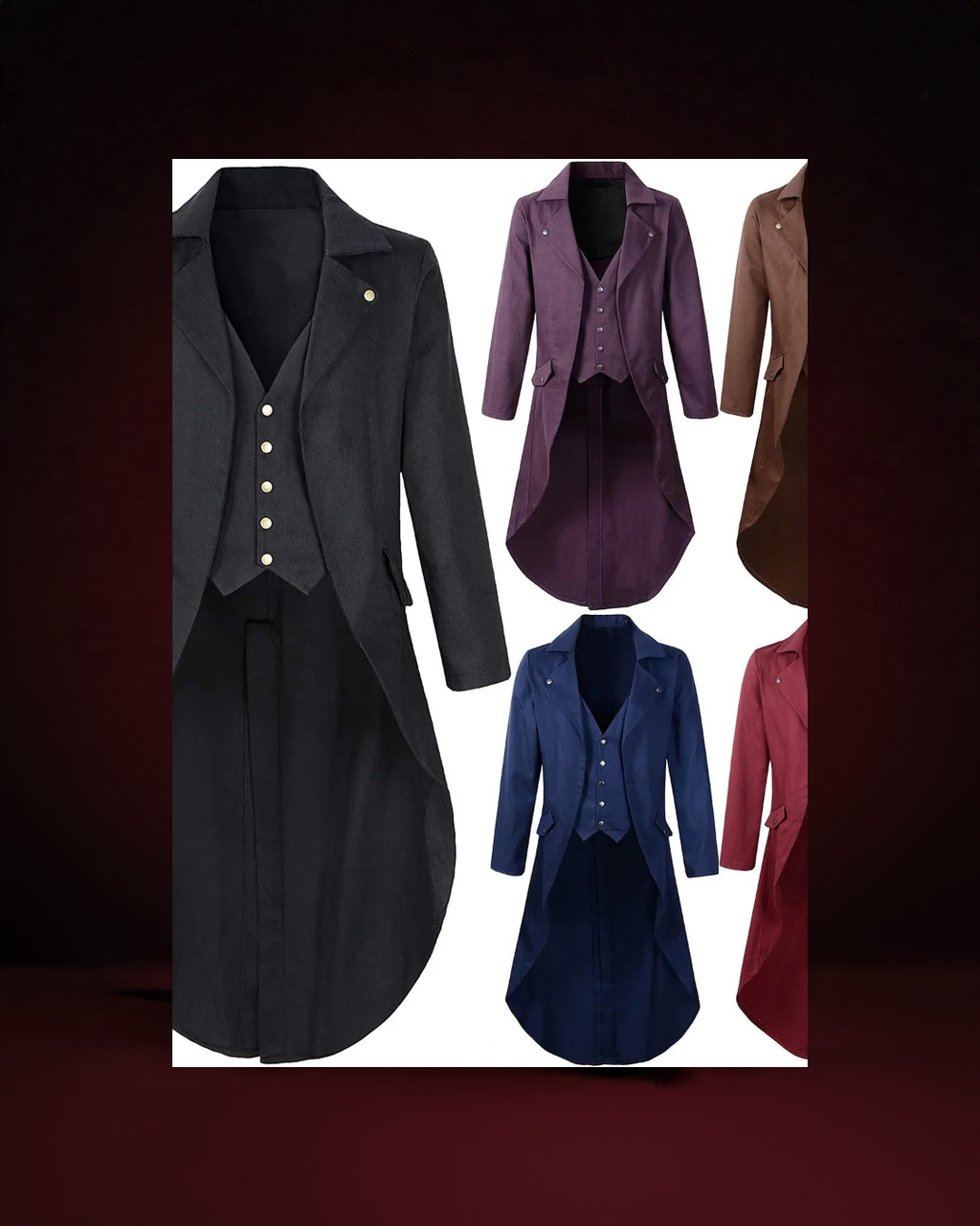 Veste Gothique Steampunk Homme - visuel premium