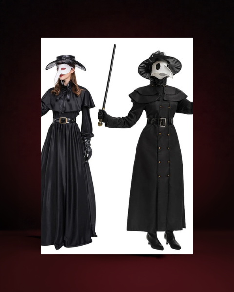 Robe Médecin de la Peste Femme – Ensemble Steampunk - photo premium Panoplia