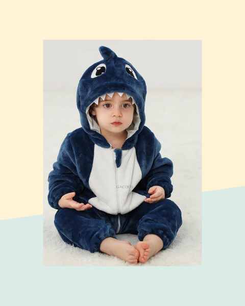 Combinaison Bébé Kigurumi – Requin, Licorne, Panda - photo premium Panoplia