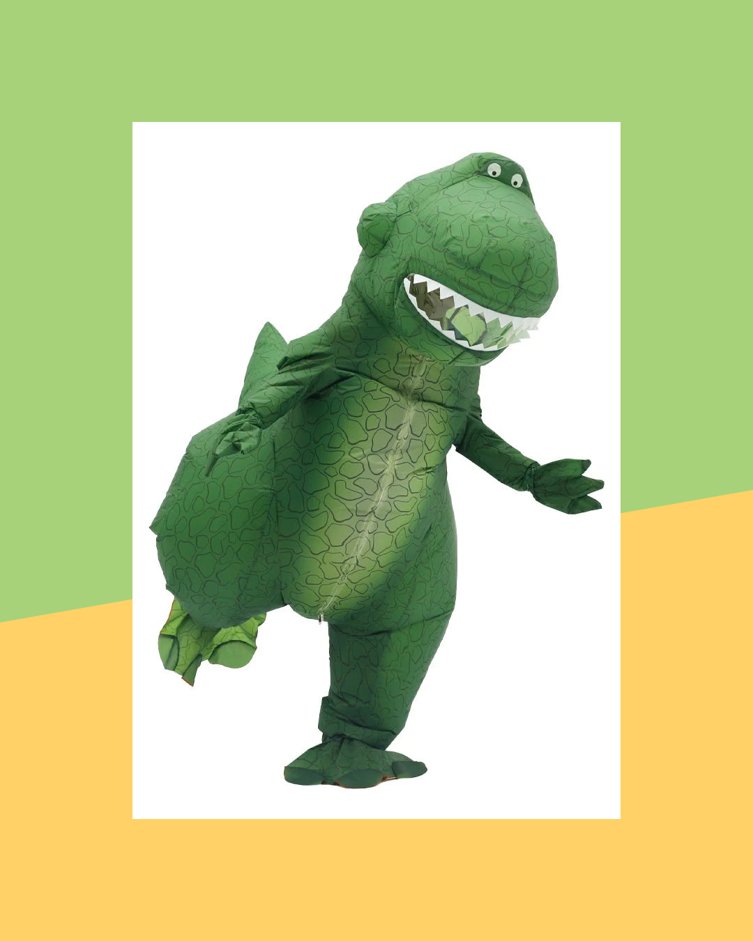 Déguisement Gonflable Dinosaure Vert - photo premium