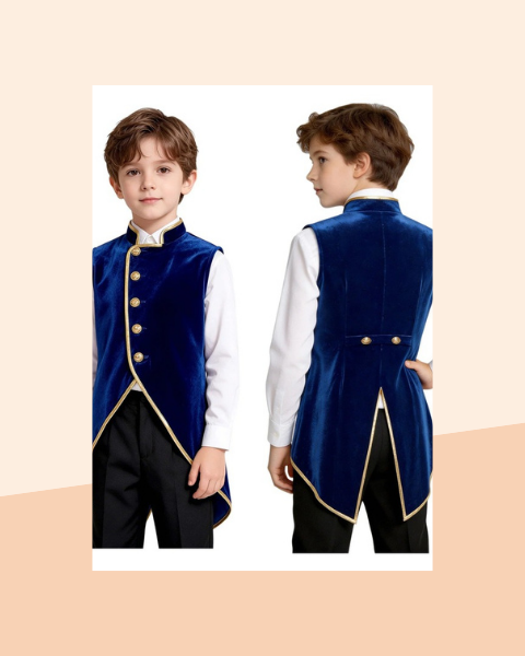 Gilet Victorien Gothique Garçon - photo premium Panoplia