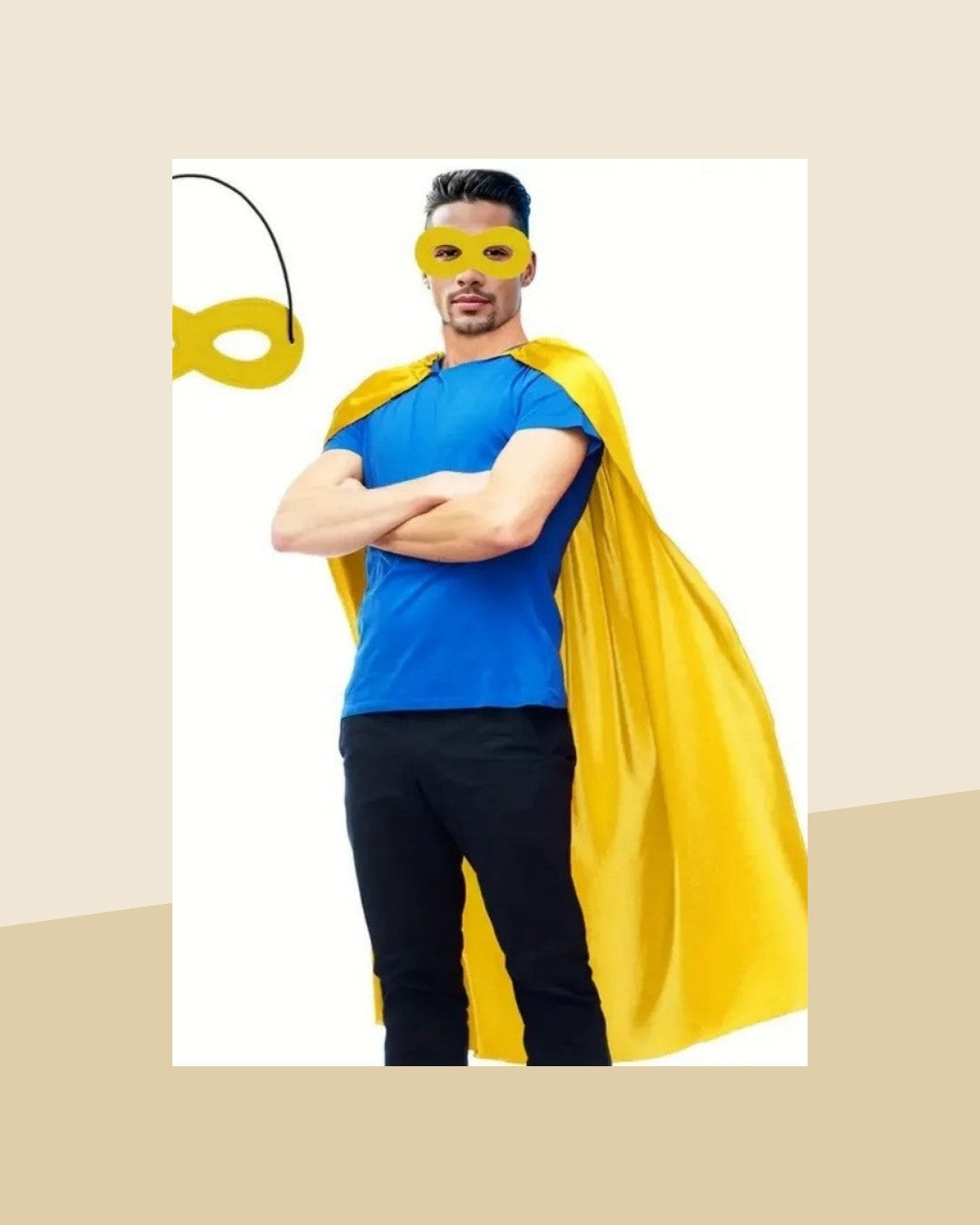 Cape de Super-Héros avec Loup – Lot de 2 – photo premium Panoplia