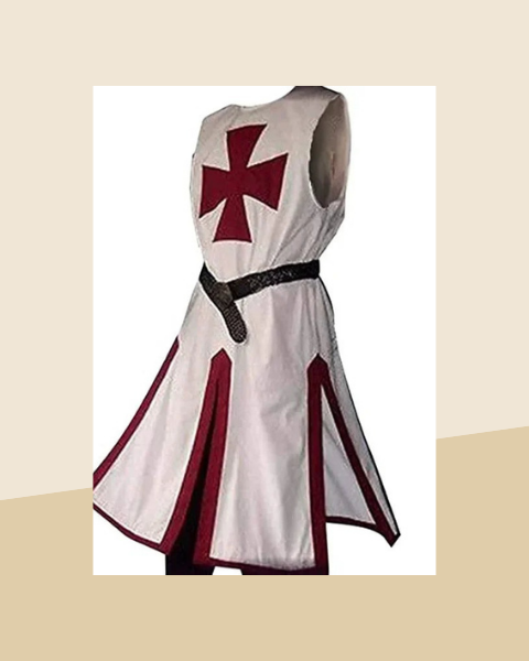 Costume de Croisé Médiéval Homme – Tabard à Croix - photo premium Panoplia