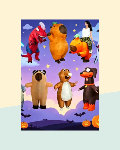 Déguisement Gonflable Animal Adulte – Requin, Dinosaure, Capybara - photo premium Panoplia