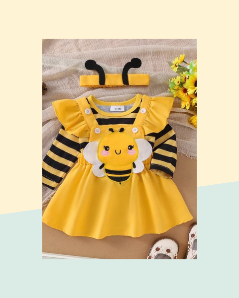 Tenue bébé abeille robe barboteuse halloween - photo premium Panoplia