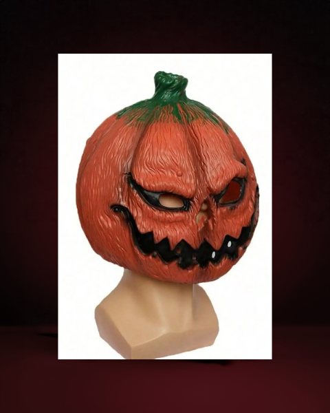 Masque Citrouille d'Horreur en Latex - photo premium Panoplia