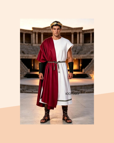 Costume Grec Antique Homme avec Ceinture et Brassards - photo premium Panoplia