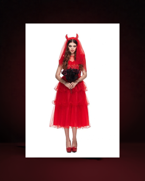 Déguisement Diablesse Élégante Femme - photo premium Panoplia