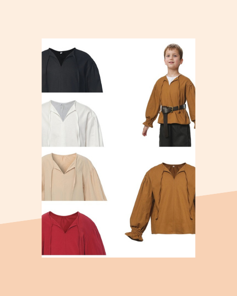 Chemise de Pirate Médiévale Garçon - photo premium Panoplia